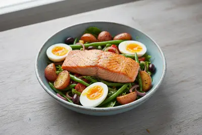 Lachs-Nicoise-Schüssel