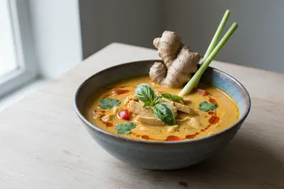 Thailändische Kokos-Curry-Suppe