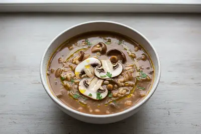 Pilz-Gerstensuppe