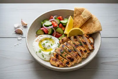 Hähnchen-Gyros-Teller
