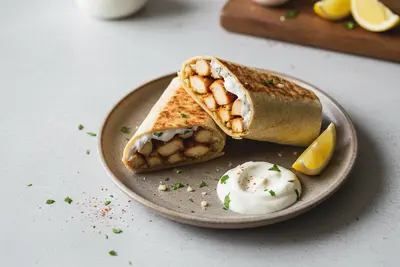 Hühnchen-Shawarma-Wrap