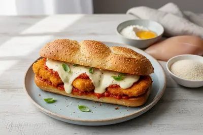 Hühnchen-Parmesan-Sub