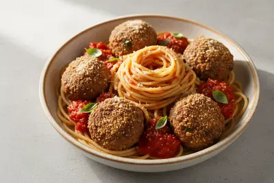 Spaghetti und Fleischbällchen