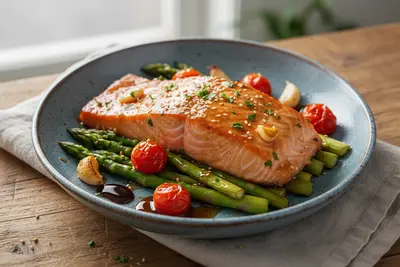Honig-Knoblauch-Lachs