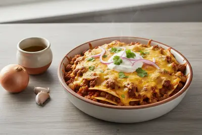 Rindfleisch-Enchilada-Auflauf